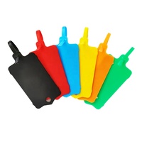 Etiquetas de etiquetas reutilizables Zip Tie Sellos de plástico Etiquetas de identificación de cables Señales de colores Etiquetas colgantes impermeables