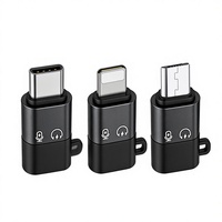 Adattatore OTG JILIAN in Vendita Diretta dalla Fabbrica, Microfono Lavalier Wireless per Telefoni Cellulari Tipo Lig/AP Type-C Micro, Cuffie con Scheda Audio Digitale