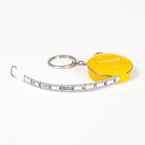 Porte-clés prix usine couleur personnalisée promotion ruban à mesurer rétractable règle pour le corps