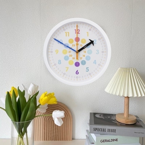 Hicat trẻ em nói với thời gian thực hành học tập đồng hồ 12 inch Kích thước giảng dạy cầm tay analog Đồng hồ cho các trường học - Product Image 3