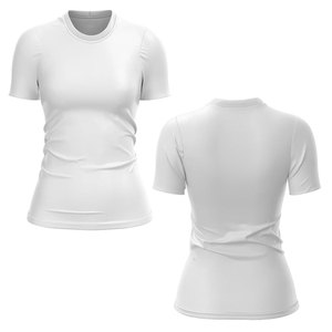 Women's Spandex/Polyester Short Sleeve Sport Compression Shirt Breathable Quick Dry Eco-Friendly - Product Image 1