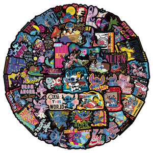 50PCS Cute <span class=keywords><strong>scrump</strong></span> Lilo y Stitch pegatina - Product Image 1
