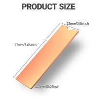 OEM Pur Cuivre M2 NVMe NGFF Dissipateur Thermique Nano Coussinets Thermiques SSD Refroidisseur Radiateur pour Ordinateur Portable/Bureau Produits en Stock