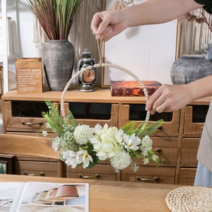 Décoration murale en fleurs d'hortensia artificiel Jingwen pour la maison et les mariages CF01396 - Product Image 2