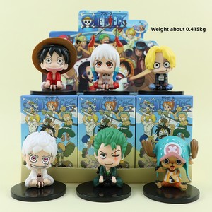 Figurines décoratives en PVC Q-Style <span class=keywords><strong>Luffy</strong></span> Zoro Ace fabriquées en usine, thème film et télévision japonais, pour ornements, vente en gros - Product Image 1