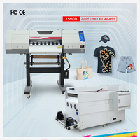 Impresora DTF de Transferencia de Calor de 60 cm para Impresión de Camisetas, Impresora UV Dual I3200 con Máquina de Prensa de Calor DTF