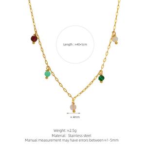 Colliers fins et élégants en acier inoxydable plaqué or 18 carats, petits et sécurisés, pour femmes - Product Image 6