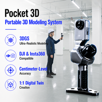 Escáner 3D Portátil LiDAR Foxtech Pocket 3D para Diseño Arquitectónico, Renovación, Mapeo de Interiores y Modelado Digital Twin