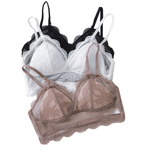 Soutien-gorge sans fil en dentelle pour femmes, sous-vêtements sans couture - Product Image 5