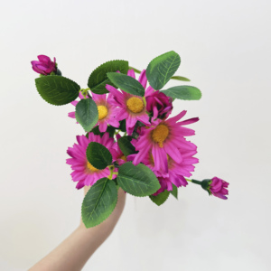 Ramo <span class=keywords><strong>de</strong></span> Margaritas Artificiales Multicolores, <span class=keywords><strong>Flores</strong></span> Artificiales <span class=keywords><strong>de</strong></span> Tallo Único para Decoración <span class=keywords><strong>de</strong></span> Tiendas, Decoración para el Hogar y Bodas - Product Image 5