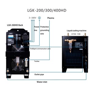 Machine de découpe plasma IGBT avec arc pilote et torche, série 63-400 pour la fabrication industrielle de métaux - Huayuan HD Precision - Product Image 6