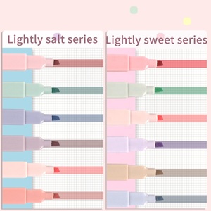 Bán Hot OEM tùy chỉnh giá cả phải chăng Highlighter hình chữ nhật Bút Đánh Dấu Macaron màu hồng Highlighter - Product Image 5