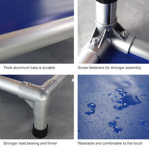 China Großhandel PVC Material angehoben Erhöhte Luxus große Haustier Kinder bett Haustier Betten Outdoor Hunde couch Aluminium rahmen Hund Katzen bett - Product Image 4