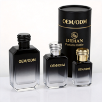 Coffrets Cadeaux de Parfums Personnalisés Minimalistes – Flacons de Parfum à Design Plat 30 ml, 100 ml – Bouteille de Parfum Vide en Verre 50 ml avec Boîte