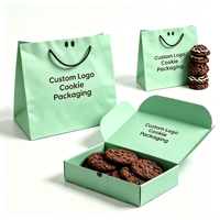 Caja de Papel Biodegradable Personalizada para Donuts, Empaque de Cartón para Panadería de Grado Alimenticio, Caja para Pasteles, Galletas, Macarons y Postres con Bolsa de Papel