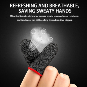 Pubg mobil oyun eldiven dokunmatik ekran kol anti-ter parmak setleri parmak İpuçları kollu Pubg Gamerock aksesuarları için - Product Image 3