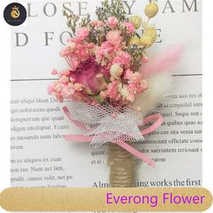 S0229 Boho decoración natural real Touch mini ramo de <span class=keywords><strong>flores</strong></span> secas <span class=keywords><strong>ramillete</strong></span> de boda flor seca conservada Boutonniere y <span class=keywords><strong>ramillete</strong></span> de muñeca - Product Image 4