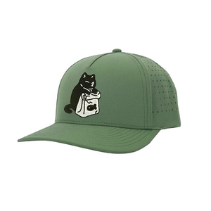 Casquette de sport de golf à 5 panneaux, de haute qualité, imperméable, en polyester, avec logo brodé d'animaux, personnalisable, avec perforation laser - Product Image 2