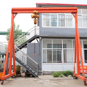 خفيفة الوزن الهيكل الصلب السفر المحرك المنقولة 5 طن الكلمة الصغيرة المحمولة شعاع رافعة جسرية - Product Image 2