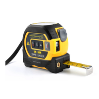 Mètre laser 3-en-1, télémètre laser numérique 5m/16ft avec écran LCD, étanche IP54, pour la construction et le bricolage