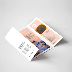 Brochure Trifold Personalizzata Stampata, Volantino in Carta Patinata Laminata, Foglietti Pieghevoli con Rilegatura, Cartelle Aziendali, Riviste - Product Image 1