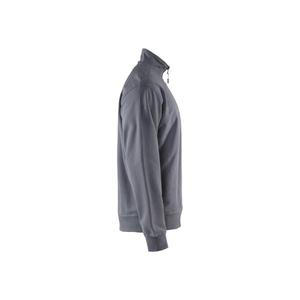 BLAKLADER - 336911589400XXL <b>Sweatshirt</b> with half zip Grey - EAN 7330509466391 <b>WORK</b> HOODIES - Product Image 3