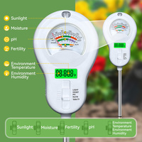 Kit de testeur de sol multi-paramètres Wanbang ST-09 (pH, température, fertilité) - Testeur de sol tout-en-un pour la maison et le jardin, alimenté par piles, écran LCD
