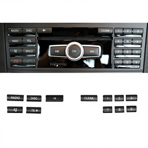 Pegatinas Universales para el Interior del Automóvil, Botones de Teclado de Teléfono para Reproductor de CD de Consola Central para Mercedes-Benz, ABS - Product Image 2