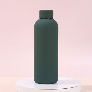 Wholesale Rubber Painting Vacuum <b>Thermos</b> <b>Bottle</b> Custom Logo American Style Small Mouth Sports Water <b>Bottle</b> With Carry Strap - Product Image 2