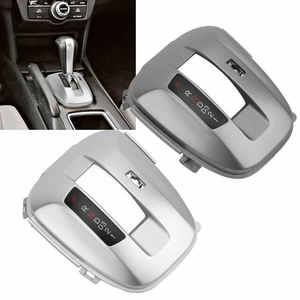 Cubierta de Palanca de Cambios para Honda Accord 54721-TB0-A51ZA/ZC, Color Gris Plateado/Blanco, Kit de Panel de Palanca de Cambios de Plástico - Product Image 1