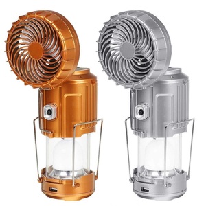 Linterna LED portátil multifunción 6 en 1 para acampar al aire libre, con ventilador, luz de ahorro de energía, linterna recargable Solar, envío directo - Product Image 1