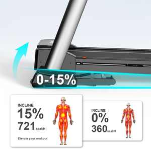 4.0HP LED Screen Incline Fitness Equipment Indoor Home Folding Running Machine Motorized CP-1500(Q6) High-Power Motor 4.0HP DC M - Product Image 4