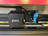 980mm CO2 Laser Cutter Plotter CCD Water Cooling Stepper Motor Operação Automática para Papel De Couro De Plástico Acrílico (AI/DXF