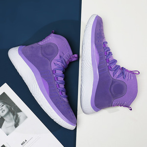 Chaussures d'arbitre montantes de <span class=keywords><strong>basket</strong></span>-ball avec panneaux tricotés, baskets de sport <span class=keywords><strong>homme</strong></span> antidérapantes, résistantes à l'usu - Product Image 4
