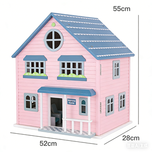 Vente en gros personnalisée : Poupée Matryoshka américaine en bois à deux étages, jouet éducatif de jeu de rôle à monter soi-même - Product Image 2