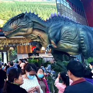 Expositions immobilières en plein air dans des zones pittoresques dinosaure modèle 3d dinosaure t rex