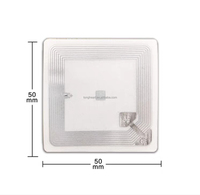 Système d'alarme de sécurité ABS 4x4cm pour la vente au détail, étiquette souple RF 8.2MHz antivol EAS, autocollant code-barres modèle Wanhuitongxin FC181K-2