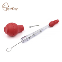 4 pièces dinde Baster ensemble résistant à la chaleur de qualité alimentaire Silicone dinde Baster pour la cuisson et la maison cuisson outil de cuisine