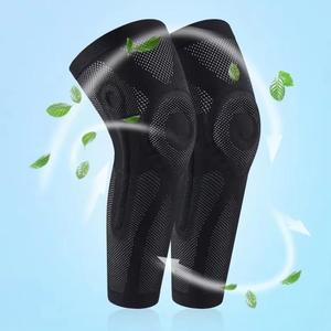 Genouillère de sport élastique longue et flexible pour hommes et femmes, manchon de compression pour le soulagement des douleurs au genou et la protection des articulations lors du basketball - Product Image 4