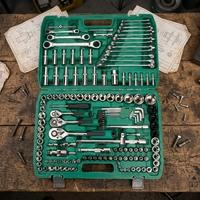 Jeu de clés à douilles OEM ODM, 37 pièces, 46 pièces, 82 pièces, 216 pièces, en acier au chrome-vanadium, outils à douilles, jeu de clés à douilles manuelles