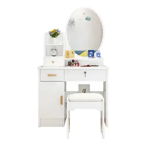 Tuvalet masası yatak odası mini küçük aile modern ekonomik basit kabine makyaj masası tuvalet masası ayna ve çekmeceli