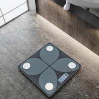 Báscula de peso corporal con sensor electrónico inteligente al por mayor para uso en baño, báscula doméstica de 180kg con recomendación de peso