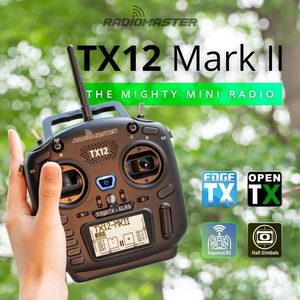 RadioMaster TX12 MKII 16 canaux avec gimbals à effet Hall, compatible OPENTX EDGETX, émetteur de télécommande ELRS pour drone RC et drone FPV - Product Image 3