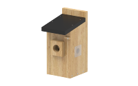 Nichoir en bois massif avec caméra pour la surveillance de la faune, conception personnalisée, observation en extérieur