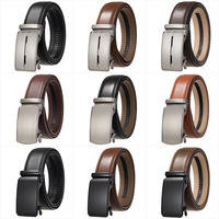 Ceinture pour homme Ly36-8088, fabrication sur mesure, boucle automatique en alliage, ceintures pour homme en cuir véritable, ceintures de luxe en cuir véritable pour homme