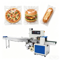 Machine d'emballage automatique de sacs à coussinets pour pizza, tortillas de maïs et biscuits