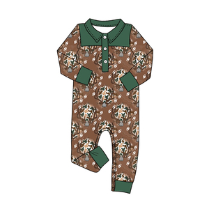 Ropa Casual de Primavera/Otoño para Niños Recién Nacidos, Diseño de Patos y Alces, 95% Algodón, 5% Elastano, Tela de Lana Peinada, para Hermanos - Product Image 4