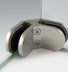 Morsetto per Vetro a <span class=keywords><strong>L</strong></span> 90 Gradi AISI304 AISI316, Clip Rotonda, Raccordo per Balaustra per Ringhiera in Vetro per Scale e Balconi - Fornitura Diretta dalla Fabbrica - Product Image 1