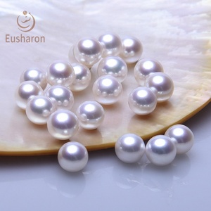 7-7,5mm AAAAA calidad superior redondo <span class=keywords><strong>blanco</strong></span> agua dulce <span class=keywords><strong>Nuclear</strong></span> suelta perlas para collar pulsera Diy accesorios - Product Image 6