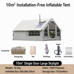 Grande tente de glamping rectangulaire gonflable avec cheminée, imperméable et coupe-vent, pour le <span class=keywords><strong>camping</strong></span> d'hiver en extérieur - Product Image 3